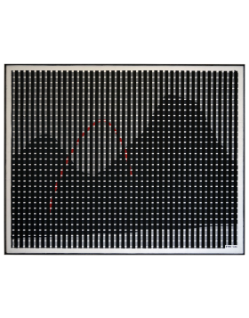 Sten Lex – Deserto notturno – Stencil poster - 91 x 115 cm - 2019