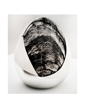 2501 -Untitled XX - 2015 - 15,5 øx19,5 cm- Pigmenti in terza cottura su ceramica