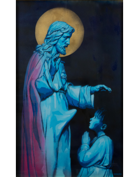 Hogre - Ecce Homo Erectus (stencil) – Stencil multistrato - 53 x 87,7 cm - 2021