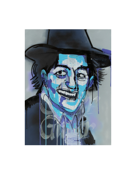 Il Grande Gaber, 2023, Acrilico su tela, 60 x 80cm