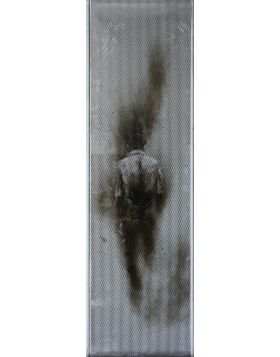 Gonzalo Borondo - Untitled IV - Verniciatura a fuoco del copriradiatore - 77 x 216 cm - 2015