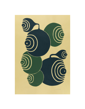 S7521-A117 (2021), Sideralis Series, Acrylic on dusting paper, 35 x 50 cm (framed)