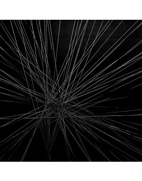 Thomas Canto - Black Optical Blast - Mixed media on wood, plexiglass case and nylon threads - 120 x 120 x 20 cm - 2015