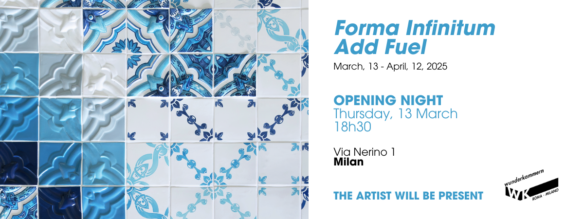 "Forma Infinitum": La Prima Mostra Italiana di Add Fuel alla Galleria Wunderkammern